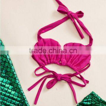 Girls Boutique Mermaid Tail Swimming Suits Fish Scale Mermaid Bathing Suit Wholesale Swimming Mermaid Tail for Kids photo-2