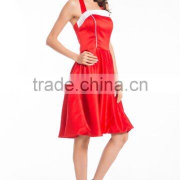 Retro Style Knee Length Vintage 50s Dress New Lady Vintage Swing Dress Rockabilly New Lady Vintage Swing Dress Rockabilly photo-4