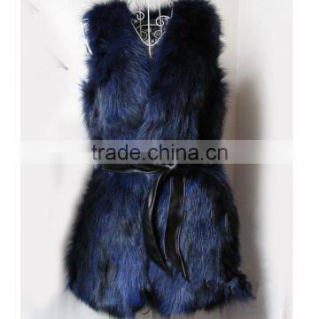 Best sale fashion wonderful genuine fox fur womens fake fur vest