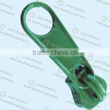 Simple 5# Metal Zipper Slider Green Color Metal Zipper Slider