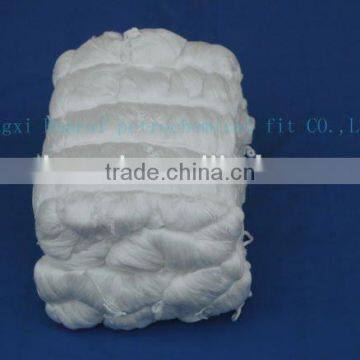 Semi Dull Hank Yarn With White Colour photo-2
