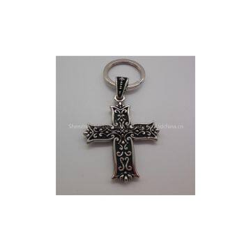 Custom Metal key chain cross key ring promotion gifts