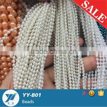 Wholesale Beaded 2.5mm and 3mm ABS pearl color beads