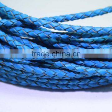 100meters 3mm-6mm Braided Genuine Hide Leather Rope Cord String For Jewelry Making photo-3