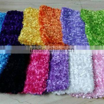 Wholesale multi colors baby kids crochet fuzzy chenille stretch tutu top M5061601