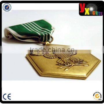 Wholesale metal cheap custom sports medals with ribbon