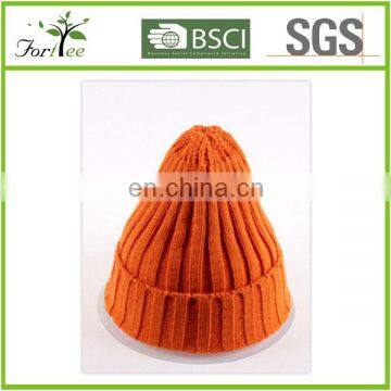 Hats caps hot sale fashional 100% acrylic solid color man woman winter beanie knitted hat