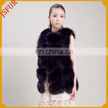 2017 New design Korea style winter warm fur waistcoat