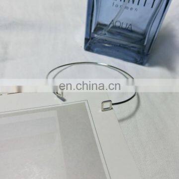 Hollow Triangle Square Geometric Opening Alloy Bangle Bracelet photo-4