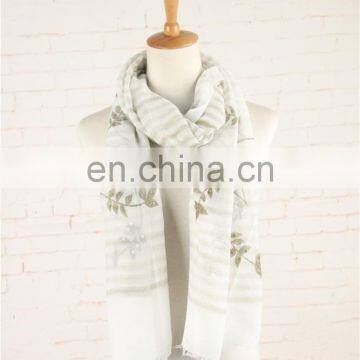 Wholesale New Design Women Customized Shawl Viscose Pearl Scarf photo-5