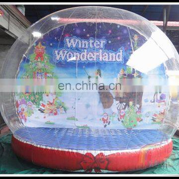 Outdoor Promotional Giant Inflatable Snow Globe Party Event Advertising Ball Human Inside For Taking Photo