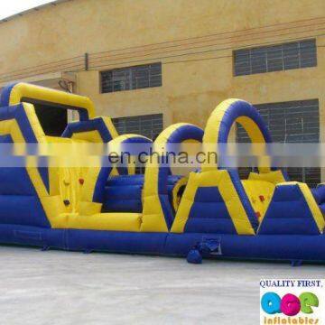 hot amusement park, inflatable obstacle course