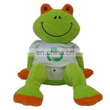 New Festival day plush toy green frog 2016 hot sale