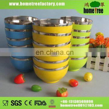 450ml multi-functional stainless steel bowl with plastic outside