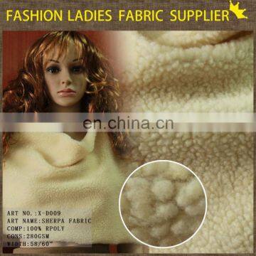 hot sales fashion sherpa blanket made in china shaoxing textile sherpa lining fabric low price sherpa fabric