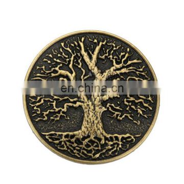 Hot selling bronze plated tree of life metal buckle for belt