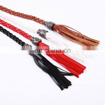 High Quality Beaded Tassel Waist Belt Wiht Artistic Leather Weave Belt photo-6