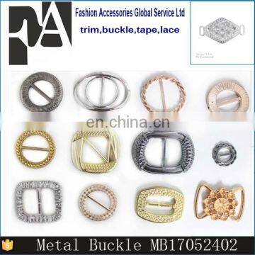 New Design Antique Brass Handbag Shoes Round Metal Slide Bar Buckles photo-6