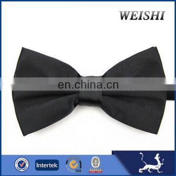 new design hot sale plain black bow ties