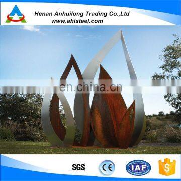 Creative Decorative Park Landscape Corten Steel Sculpture