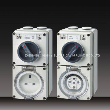 Weather Proteced Isaolating Switch Push Button Switches to IP66 Combination Switched Sockets photo-2