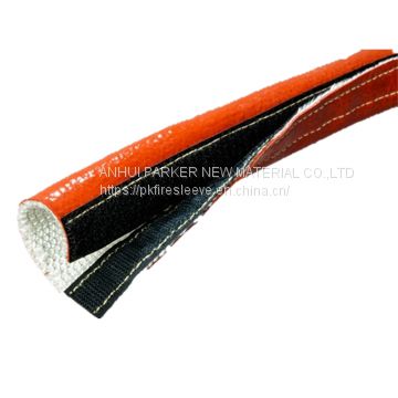 Silicone fiberglass Firesleeve with Velcro Hook Loop Closure