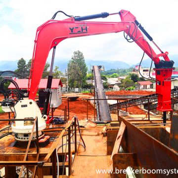 China YZH Brand Pedestal Rock Breaker Boom System