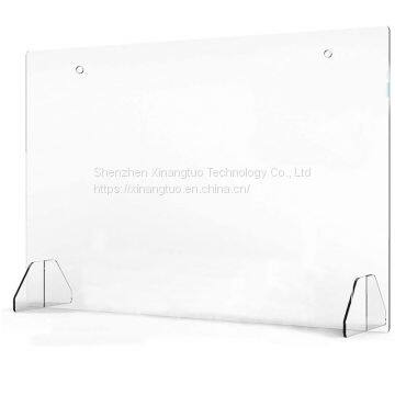 Wholesale High Quality Custom Transparent Acrylic Desk Shield Plexi Glass Foldable Sneeze Guard for School Student Desk photo-5