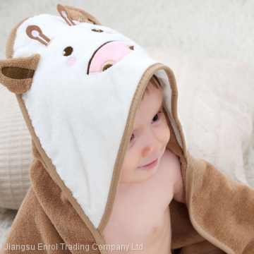 Hooded Baby Bath Towel Cartoon Pattern