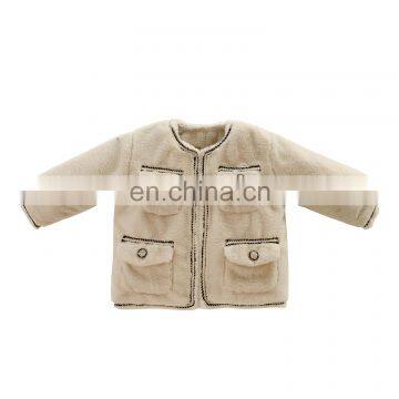 6175/Newest winter fashion warm coat with fleece high quality kids girl clothes coat