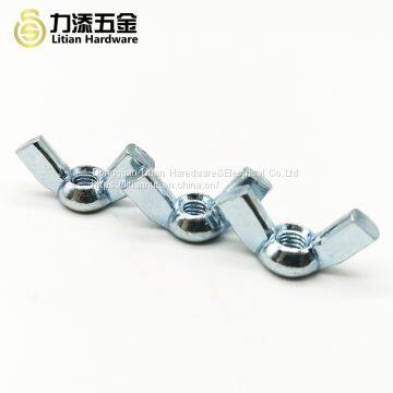 High Quality DIN 315 Mild Steel Polished M5 Black Wing Nut photo-4