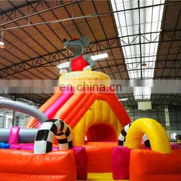 High Slide Captain Mouse Circle Ship Inflatable Obstacle Jumpers for Sale photo-2
