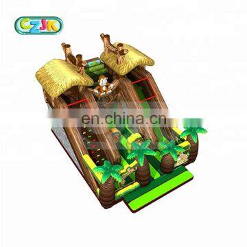 comercial business industrial giant inflatable monkey bouncy slide for sale