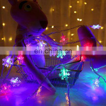 Indoor outdoor Christmas diwali Snowflake Garland led string curtain night light For New Year lighting decoration