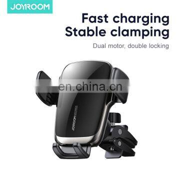 JOYROOM ZS248 FCC CE Qi Self-Aligning Coil Car Charger Mobile Mount Dashboard Qi 15W Wireless Fast Charging Car Phone Holder
