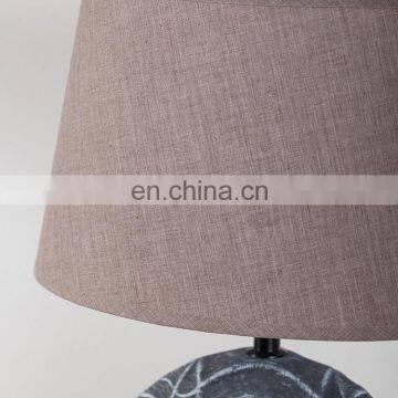 New Arrival Living Room Decoration Warm Table Lamp Creative Design Retro Gray Bedside Lamp photo-5