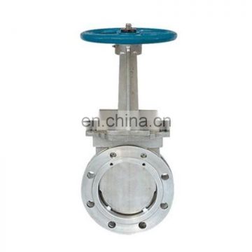 Wafer Type Used For Powder and Solid Carbon Steel Knife Gate Valve With Hand Wheel