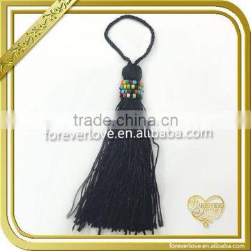 Silk tassels bow bell for keyring, butterfly bell tassel keychain Ft-025