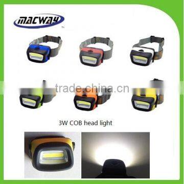 3W COB waterproof led head light