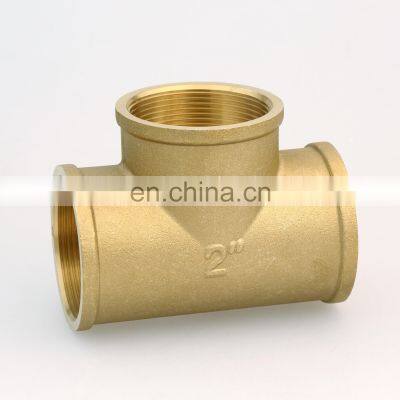 HENGXIN factory brass tee F/F/F pipe fitting