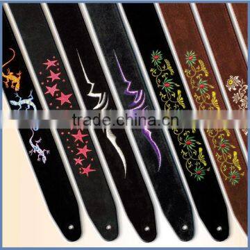 Factory direct sale full colored custom plain guitar straps for guitar parts & accessories