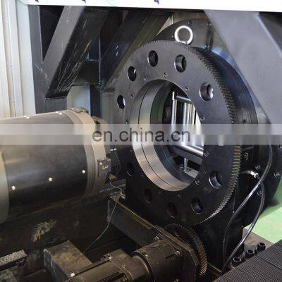 Industrial CNC Professional Pipe Cutter Two Chuck Laser Tube Cutting Machine 1000w