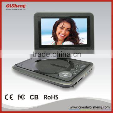 7 inch pdvd with USB card reader portable dvd divx player