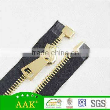 15#plated Gold Open End Big Metal Zipper photo-3