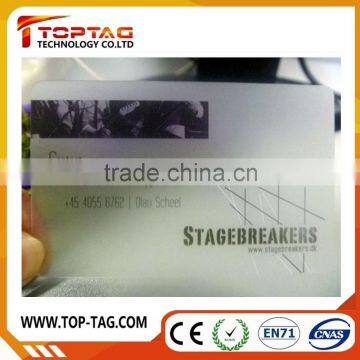 Full Color Inkjet Plastic Transparent Pvc Business Card / Pvc Card Printing photo-5