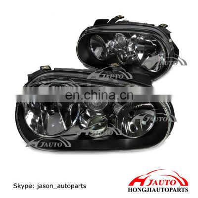 Black Lens Head Lamp Light for Volkswagen Golf MK4 VW2502113 / VW2503113