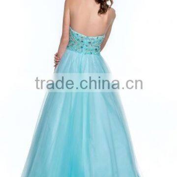 2015 Spring A-line Beading Sweetheart Floor Length Evening Dress photo-2