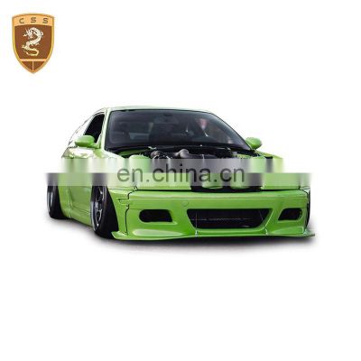 chinese car accessories fiber glass body kit for BNW 3 series E36 E46 modification Rocket Buny wide body kit