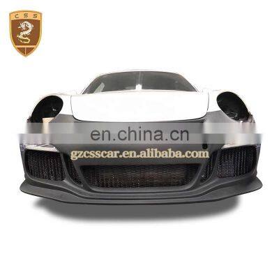 For Porsche 911 Carrera 991 Upgrade To GT3 Style Car Bumper Rear Spoiler Body Kit Fiberglass Material