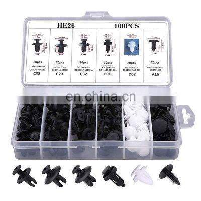 1 Years Warranty Plastic Rivet Automotive Fasteners Clips Car Auto fastener clip bumper fastener kit